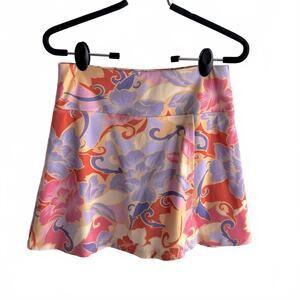 Love. Life. Live. Floral Yellow Skort. Golf. Tennis. Pickleball. | Size Small